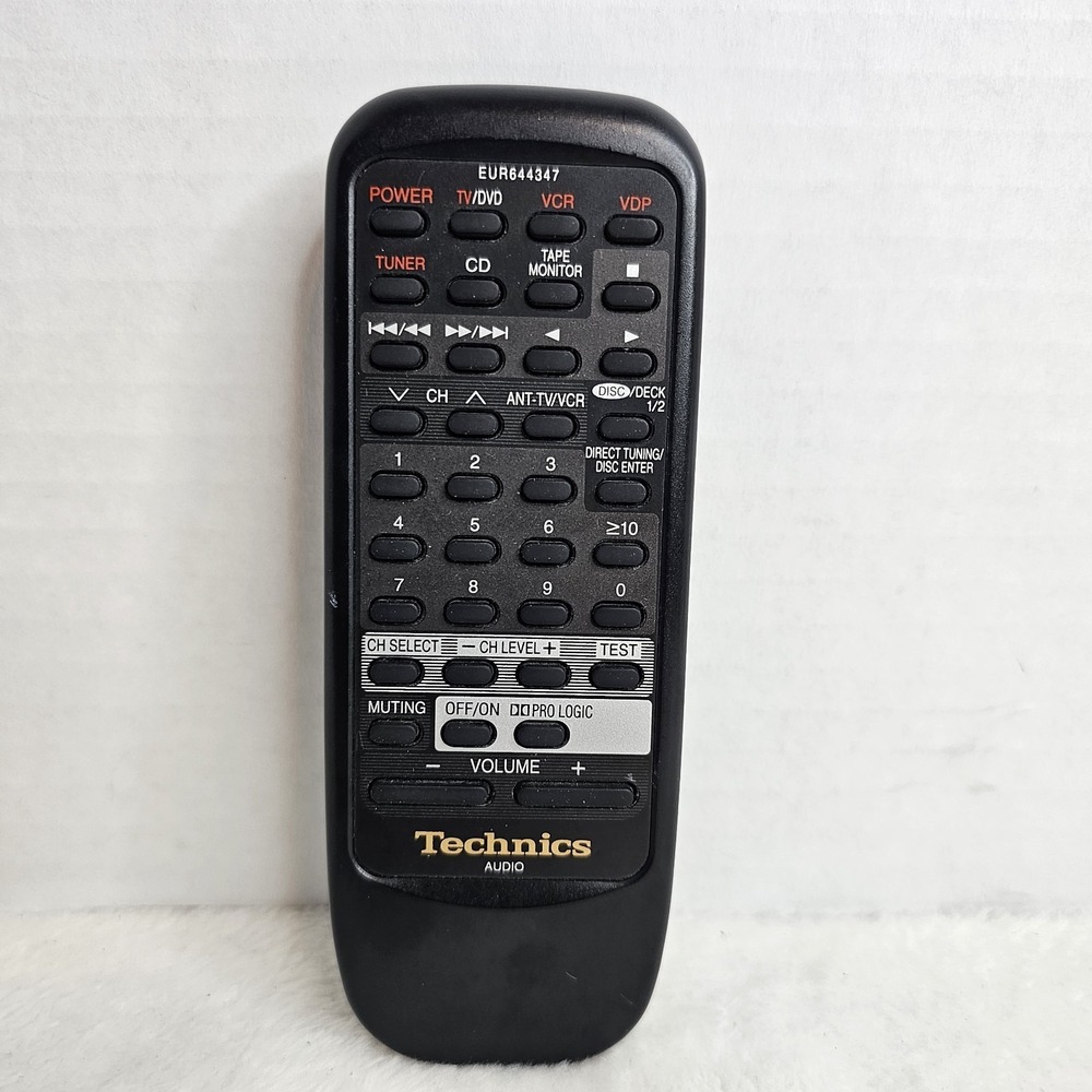 Technics Remote Control Genuine OEM EUR644347 Stereo Audio Remote Tested Works